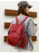 Mochila Feminina de Couro Versátil