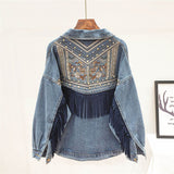 Jaqueta Jeans Bordada Boho Autentic
