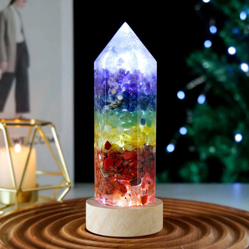 Luminária com Pedras Naturais, Energizada, Decoração Energética, Equilíbrio dos Chakras, Ametista, Sodalita, Quartzo Rosa, Iluminação Terapêutica, Bem-Estar em Casa, Energia Transformadora, Luminária dos 7 Chakras, Pedras Naturais Energizadas, Decoração Espiritual, Ambiente Equilibrado, Luz Terapêutica, Harmonia em Casa, Presente Energético, Estilo Zen, Decoração com Cristais, Iluminação com Propósito.