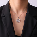 Colar Flor de Lótus Pedra Zircônia