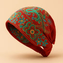 Gorro Feminino Floral Vintage