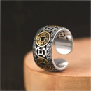 Anel Feng Shui da prosperidade em prata s925, proteção contra energias negativas e auxílio no sucesso profissional