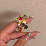 Anel Feminino Círculo de Cristais