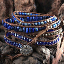 Bracelete Pedra Lápis Lazuli - Sabedoria e Conhecimento