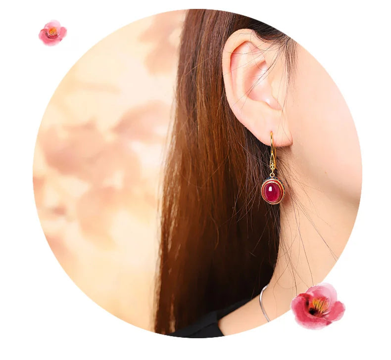 Brinco de Cornalina - Chakra Sacral