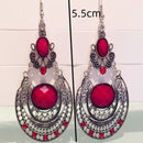 Brinco Feminino Pedras Preciosas Moda Vintage