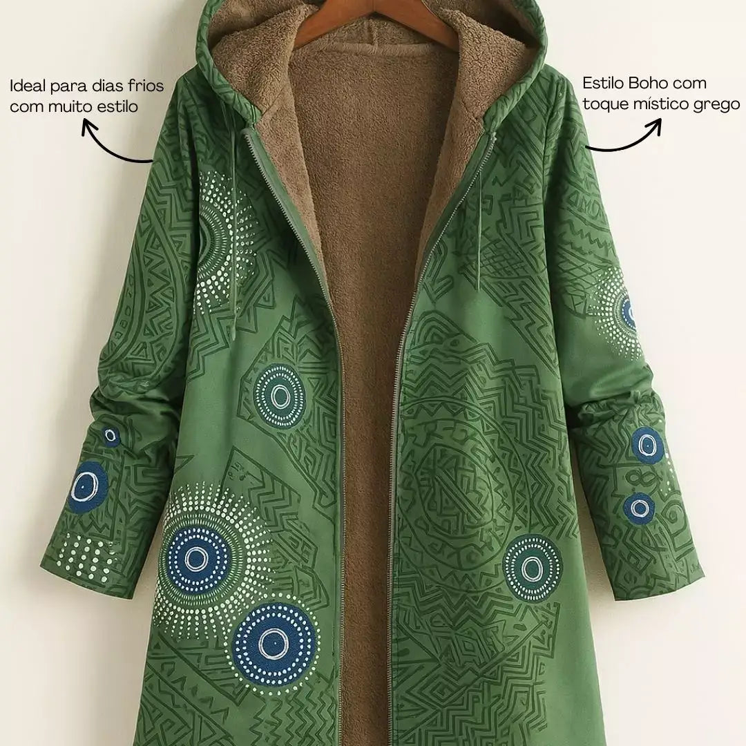 Casaco Feminino Boho Grego