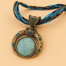 Colar Círculo Místico da Vida em cobre, amuleto espiritual que simboliza a eternidade e promove equilíbrio energético