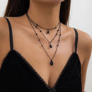 Colar Feminino Gota Mistério Noturno