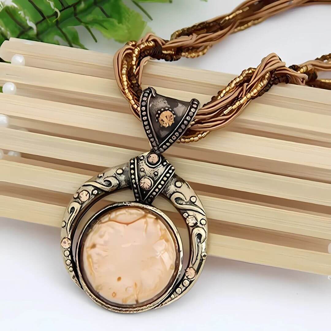 Colar místico da vida em cobre, acessório exclusivo Encantuz para proteção energética e despertar do poder interior