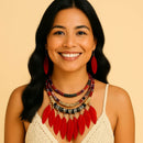 Kit Colar + Brinco Bohemia Vintage