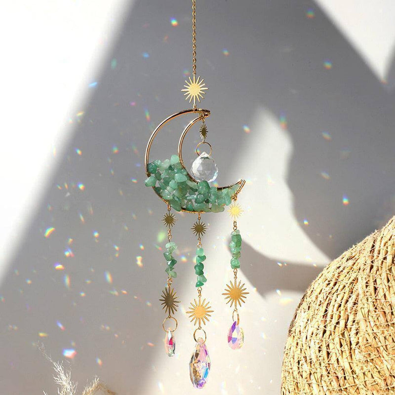 Apanhador de Sonhos, Cristal Lua, Adorno Celestial, Decoração Encantadora, Suncatcher Elegante, Brilho Lunar, Magia em Casa, Decoração com Cristal, Presente Exclusivo, Ilumine Seus Espaços, Lua e Cristal, Toque de Elegância, Charme Celestial, Atmosfera Mágica, Presente Especial, Decoração Sofisticada, Beleza Lunar, Símbolo de Tranquilidade, Estilo e Magia, Detalhes que Brilham.