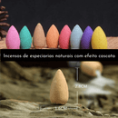 Ritual de Relaxamento, Pacote de Cones de Incenso, Cachoeira de Aromas, Aromaterapia em Casa, Momentos de Tranquilidade, Relaxamento Diário, Fragrâncias Naturais, Terapia de Aroma, Sensação de Cachoeira em Casa, Aromas Relaxantes, Renove suas Energias, Experiência de Bem-Estar, Aromas de Cachoeira, Pacote com 50 Cones de Incenso, Sessão de Relaxamento, Incenso Cachoeira para Ambiente Calmo, Terapia Aromática, Rituais de Calma, Momentos de Serenidade, Pacote de Incenso para Relaxar.