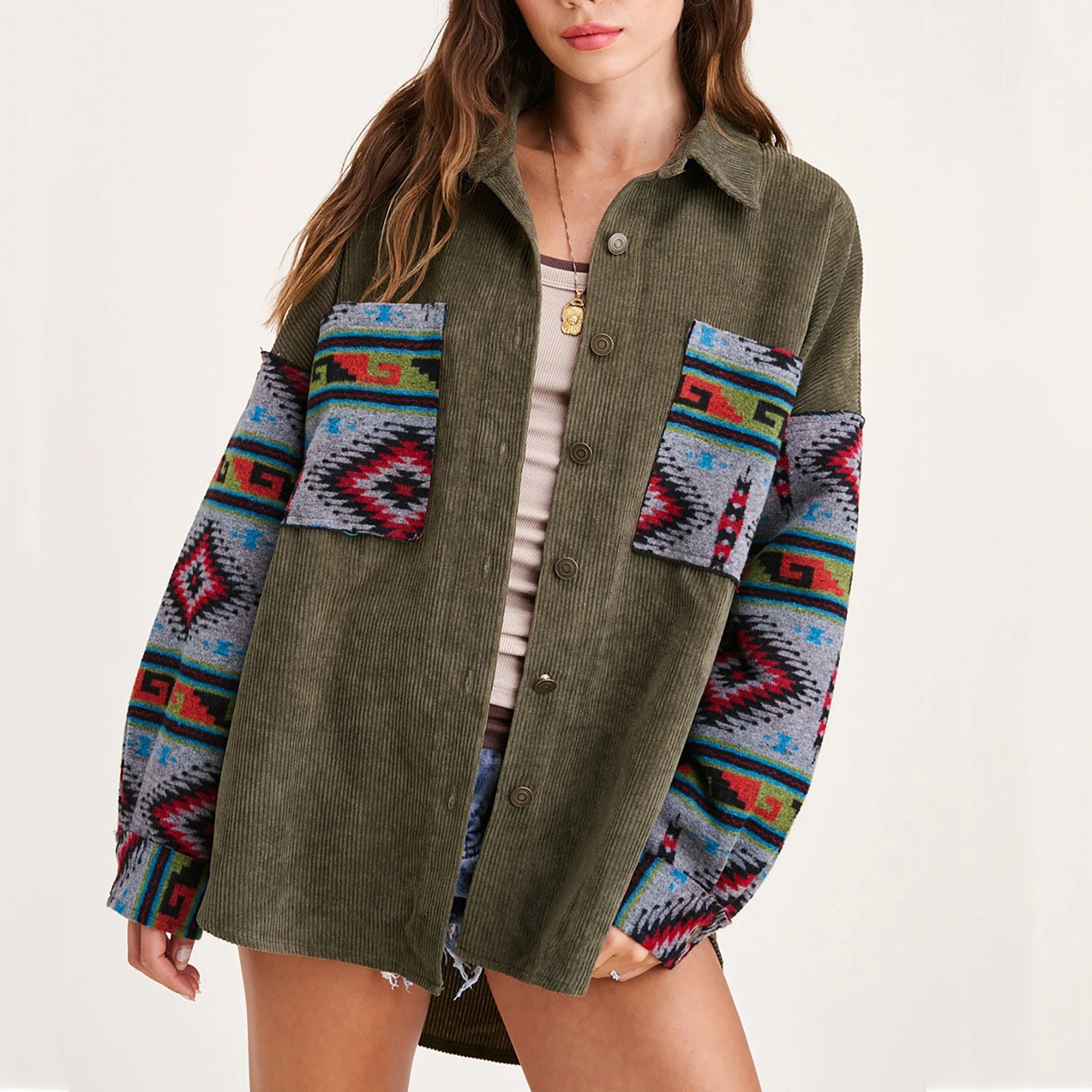 Jaqueta Feminina Boho Étnica