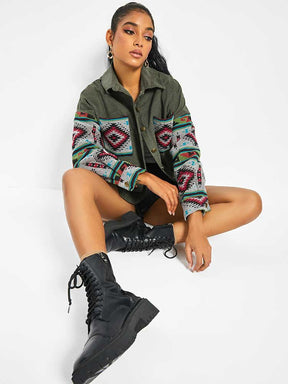 Jaqueta Feminina Boho Étnica