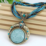 Colar Círculo Místico da Vida em cobre, amuleto espiritual que simboliza a eternidade e promove equilíbrio energético