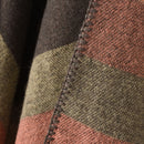 Poncho Xadrez Boho Vintage