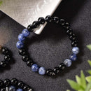 Japamala, Pulseira de Ônix, Lápis Lazuli, Espiritualidade, Estabilidade, Sabedoria, Meditação, Conexão Espiritual, Energias Positivas, Mala de Oração, Contas Naturais, Acessório Espiritual, Equilíbrio Energético, Proteção Energética, Ferramenta de Meditação, Japamala Artesanal, Cristais Naturais, Elevação Espiritual, Presente Espiritual, Acessório Terapêutico