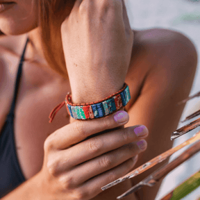 Bracelete Alinhamento dos 7 chakras de pedras Naturais
