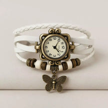 Relógio Vintage Encanto da Borboleta