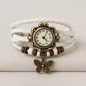 Relógio Vintage Encanto da Borboleta