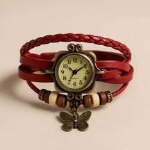 Relógio Vintage Encanto da Borboleta