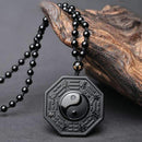 Colar Masculino Obsidiana Yin e Yang