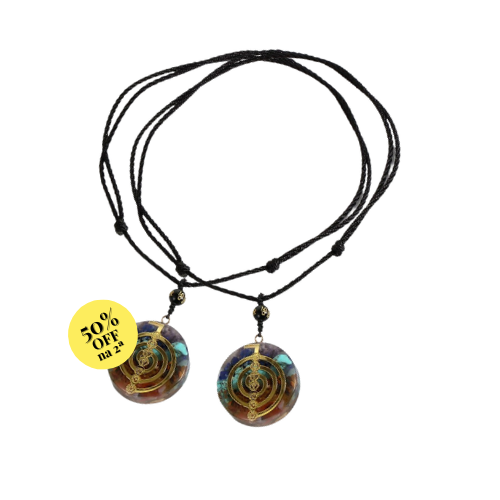 Colar Reikiano Energético Orgonite Cho Ku Rei