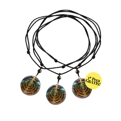 Colar Reikiano Energético Orgonite Cho Ku Rei