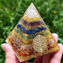 Pirâmide Orgonite - Aura Divina 7 Chakras