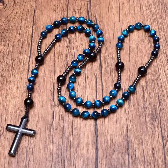 Terço de Pedras Naturais, Terço Igreja Católica, Rosário de Maria, terço de são miguel arcanjo, terço da divina providencia, Rosário, Mookaite, Envio Rápido, Parcelamento em até 12x, Entrega Grátis.