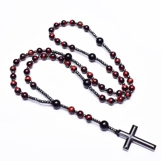 Terço de Pedras Naturais, Terço Igreja Católica, Rosário de Maria, terço de são miguel arcanjo, terço da divina providencia, Rosário, Mookaite, Envio Rápido, Parcelamento em até 12x, Entrega Grátis.